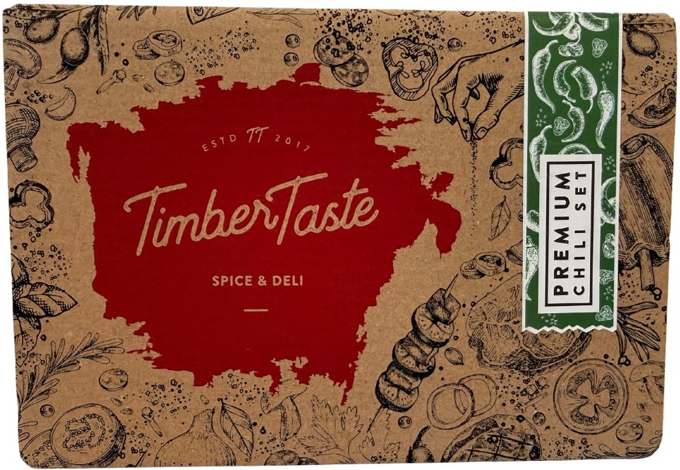 benchmarkets TIMBER TASTE® Premium Chili Set 5er Male: Foto zur Rückruf vom 28.04.2026