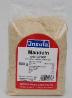 INSULA Mandeln gemahlen 500 Gramm, 1 Kilogramm und 2,5 Kilogramm: Foto zur Produktwarnung vom 05.05.2026