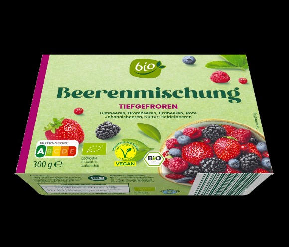 Jütro Tiefkühlkost Netto: Bio Beerenmischung „BioBio“, tiefgefroren, 300 Gramm: Foto 2 von 2 zur Rückruf vom 25.07.2026