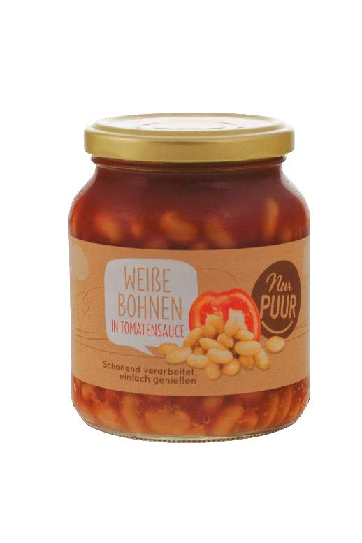 nur puur bio Weiße Bohnen in Tomatensauce: Foto zur Rückruf vom 29.05.2026