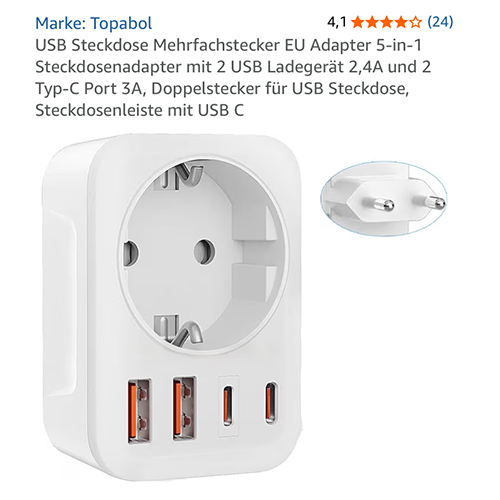 Topabol Socket: Foto zur Rückruf vom 24.04.2026