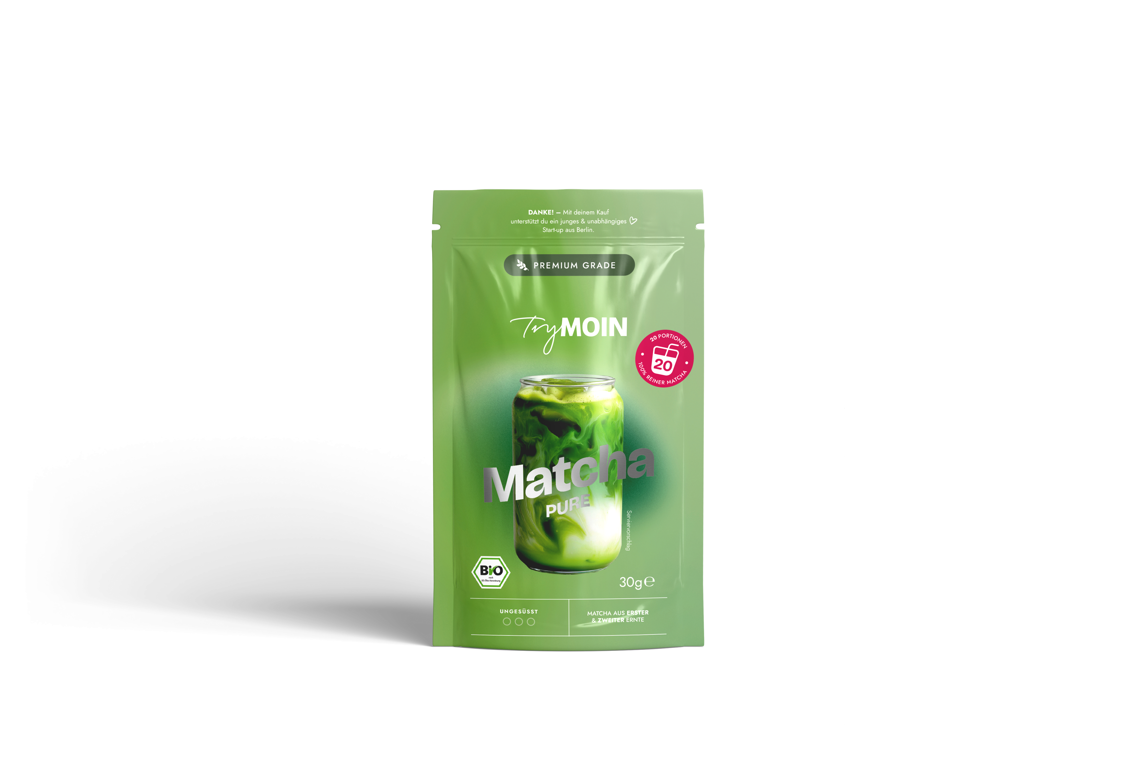 TryMoin Try Moin Bio Matcha Pure, 30 Gramm: Foto zur Produktwarnung vom 07.08.2026